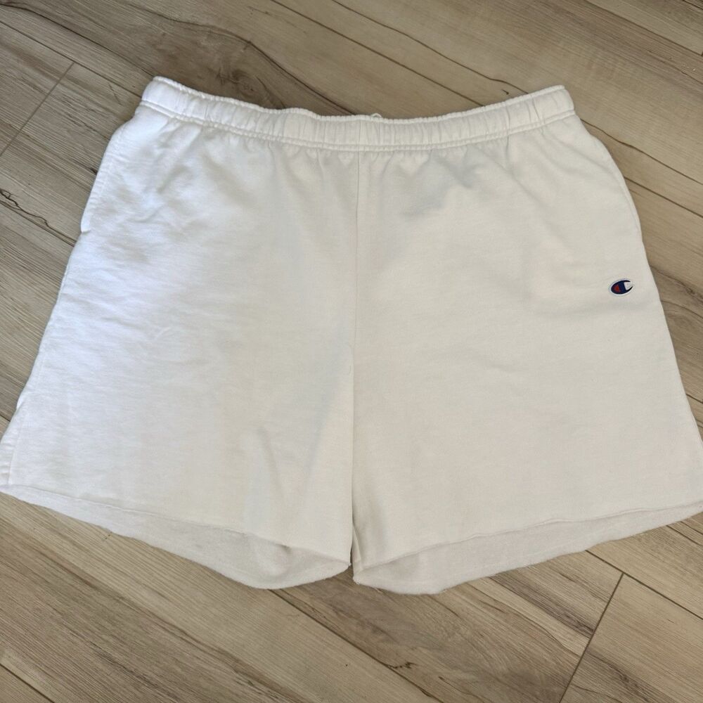 Champion White Ladies Cut-off Shorts Size 2XL